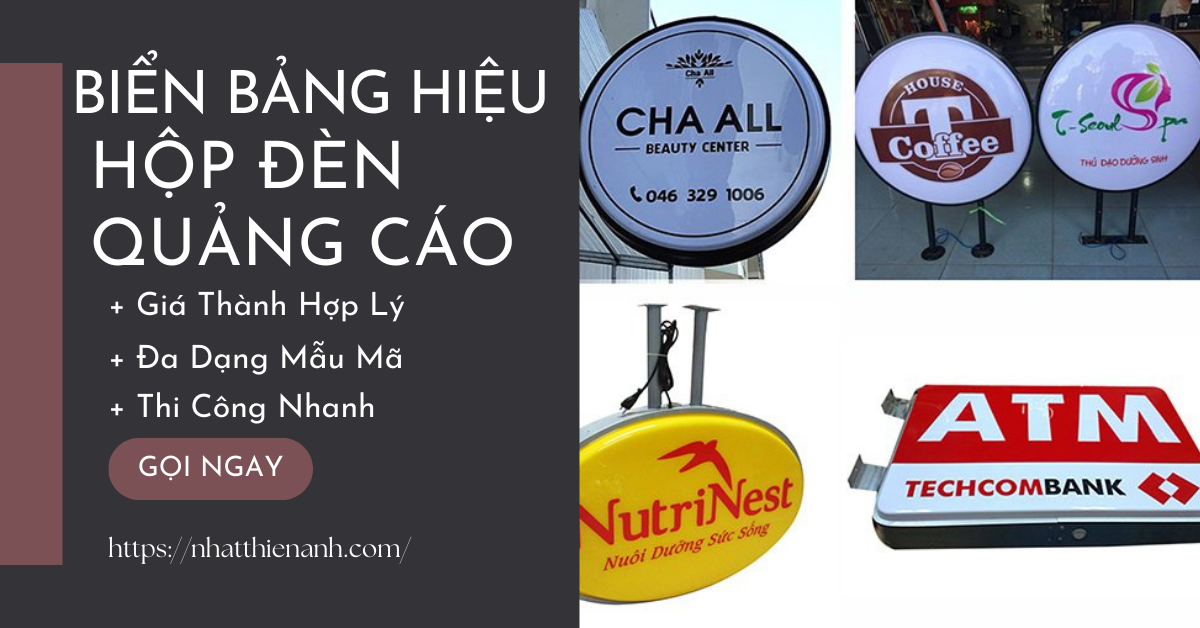 Biển Bảng Hiệu Hộp Đèn Quảng Cáo
